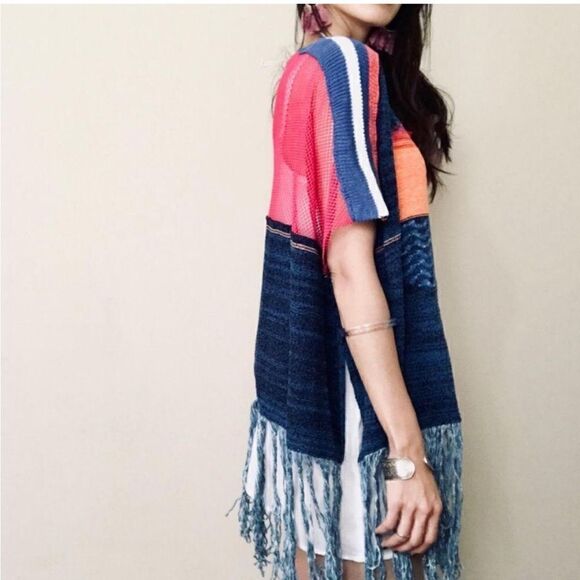 Free People sunset fringe sweater - Picture 2 of 6